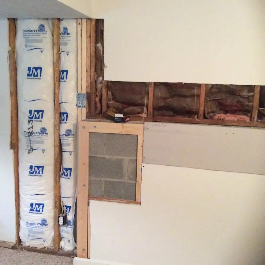Wall insulation replacement during Structural Drying in North Lauderdale